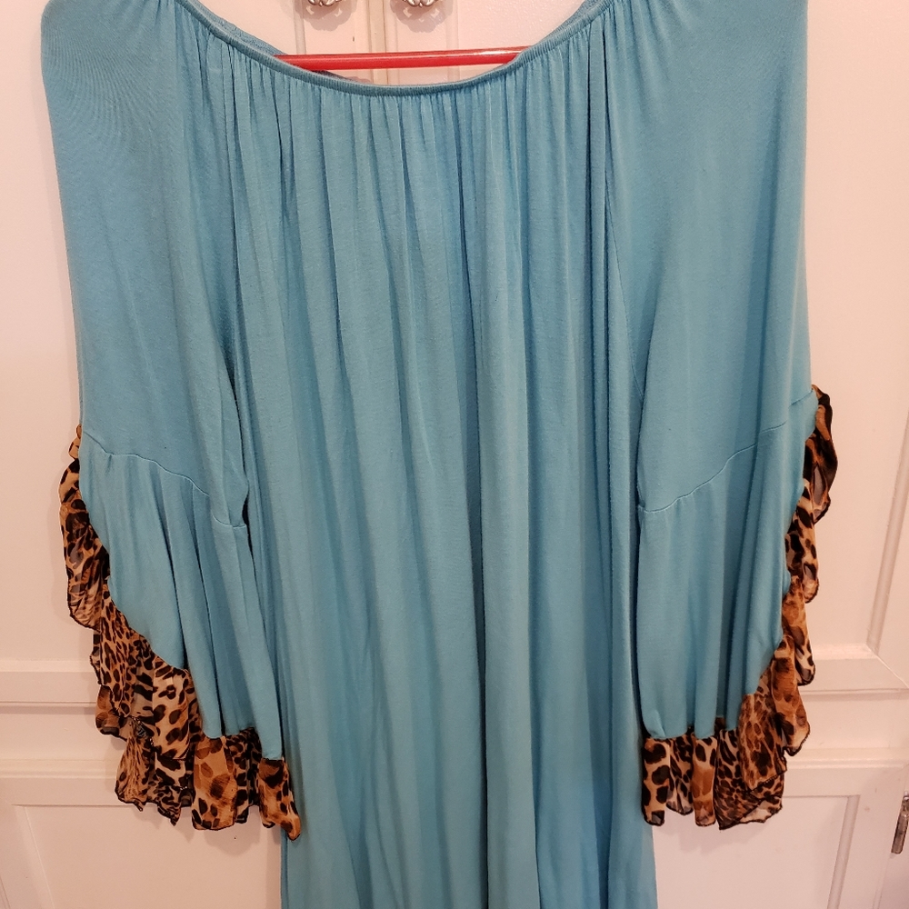 Lady's World Leopard/Teal dress